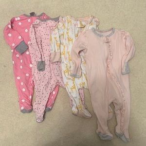 0-3 Month Baby Footie Bundle